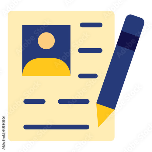 Curriculum Vector Design Icon Style