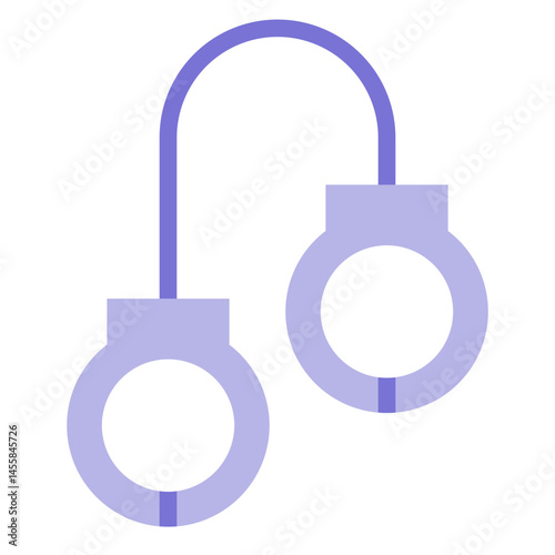 Handcuffs Vector Design Icon Style