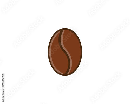 Coffee bean icon. Coffe beans isolated on white background