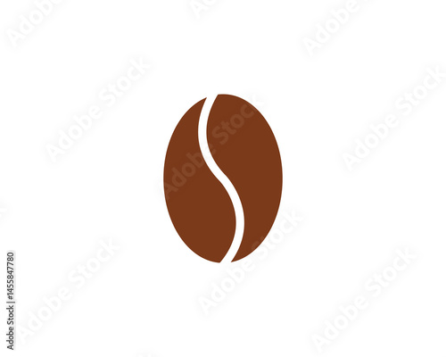 Coffee bean icon. Coffe beans isolated on white background