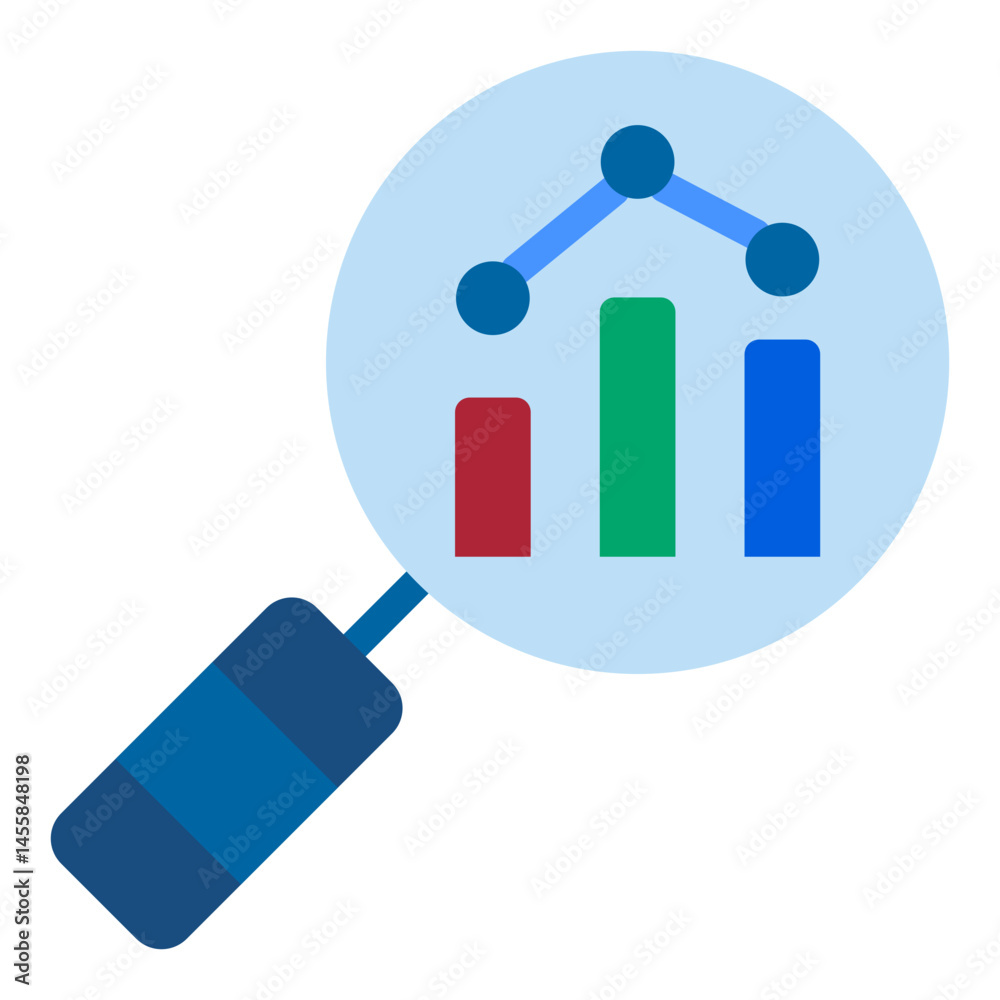 Market Research Vector Design Icon Style Market Research Vector Design Icon Style