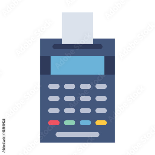 Pos Terminal Vector Design Icon Style