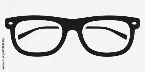 eyeglasses icon silhouette reading style vector illustration