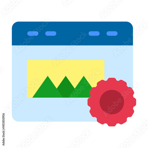 Content Management Vector Design Icon Style