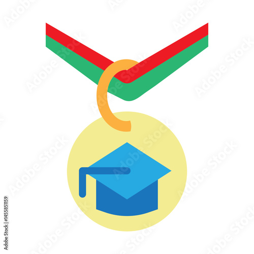 University Medal Vector Flat Icon Design