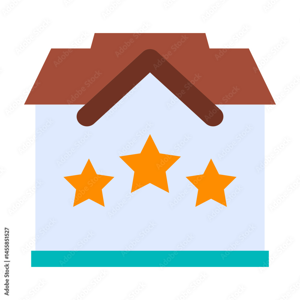 House Rating Vector Design Icon Style House Rating Vector Design Icon Style