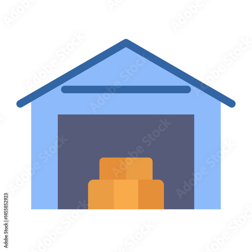 Warehouse Vector Design Icon Style