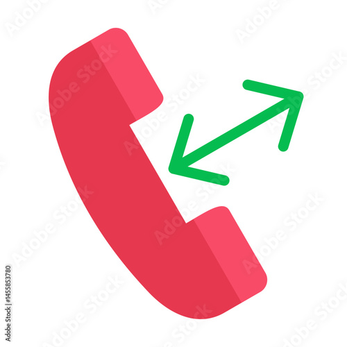 Outgoing Call Vector Design Icon Style