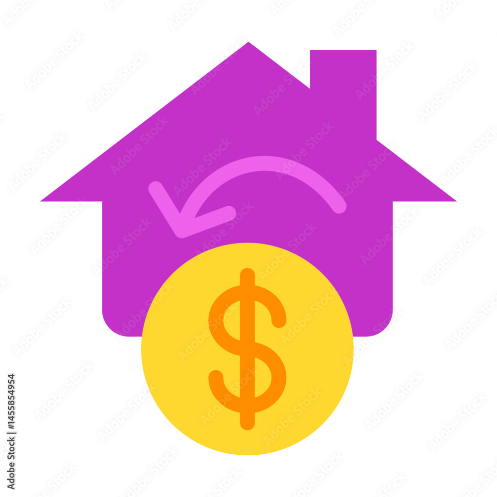 Obraz premium Refinance Vector Design Icon Style