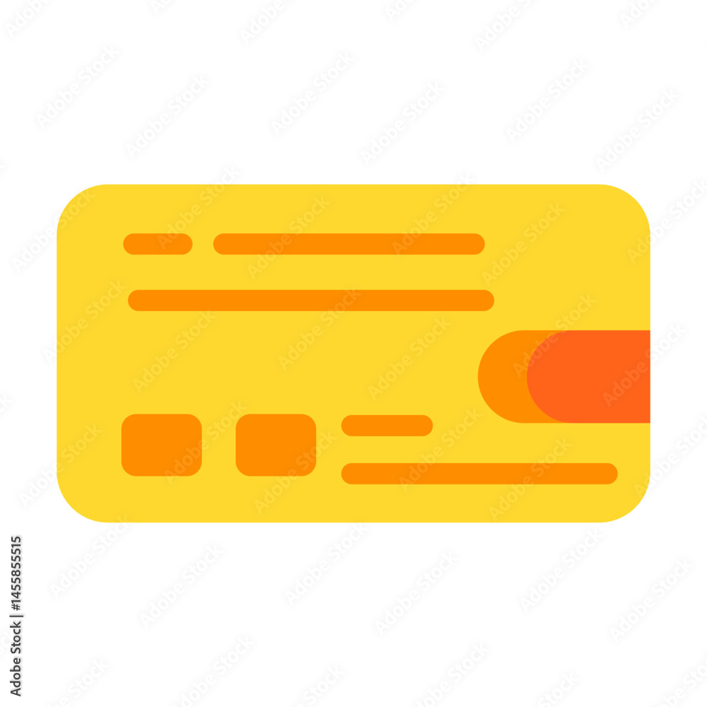 Debit Card Vector Design Icon Style Debit Card Vector Design Icon Style