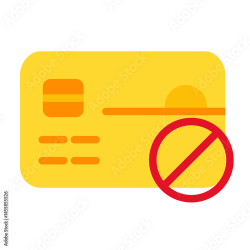 Card Blocked Vector Design Icon Style