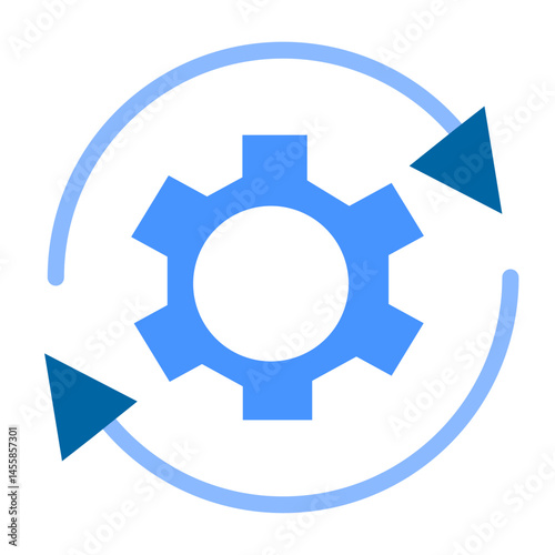 Rotation Vector Design Icon Style