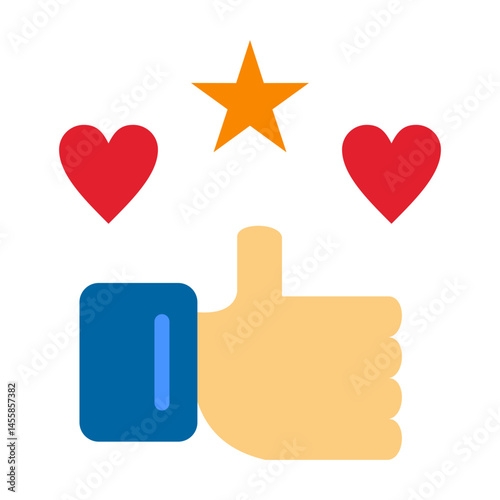 Satisfaction Vector Design Icon Style