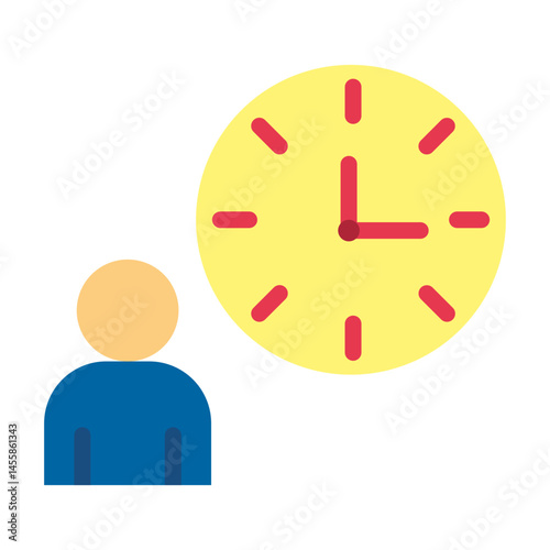 Working Hours Vector Design Icon Style