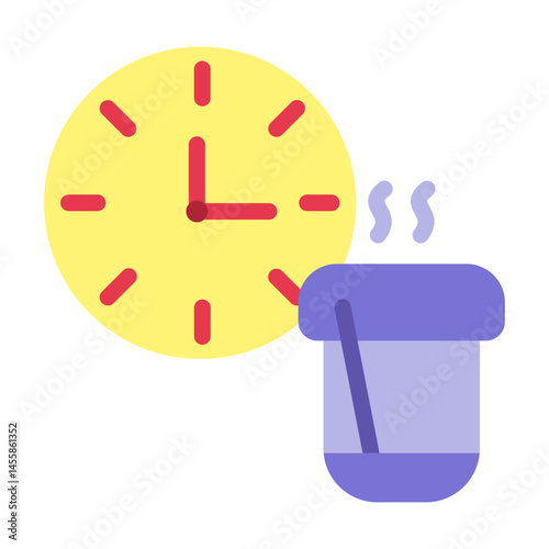 Coffee Time Vector Design Icon Style