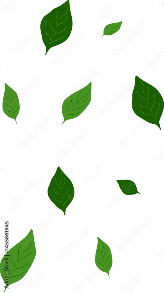 Leaves Flying on Wind
