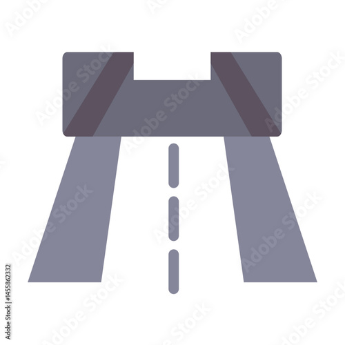 Merging Road Vector Design Icon Style