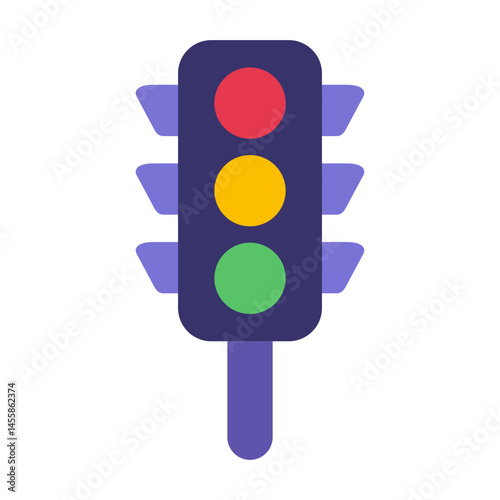 Traffic Lights Vector Design Icon Style
