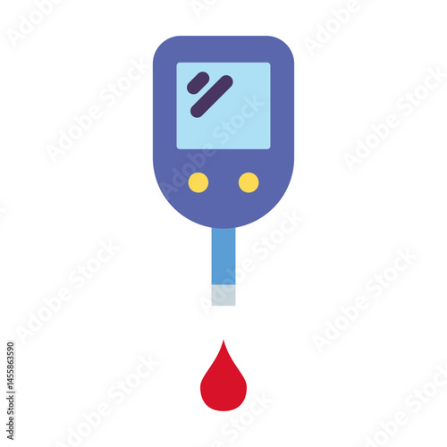 Diabetes Test Vector Design Icon Style