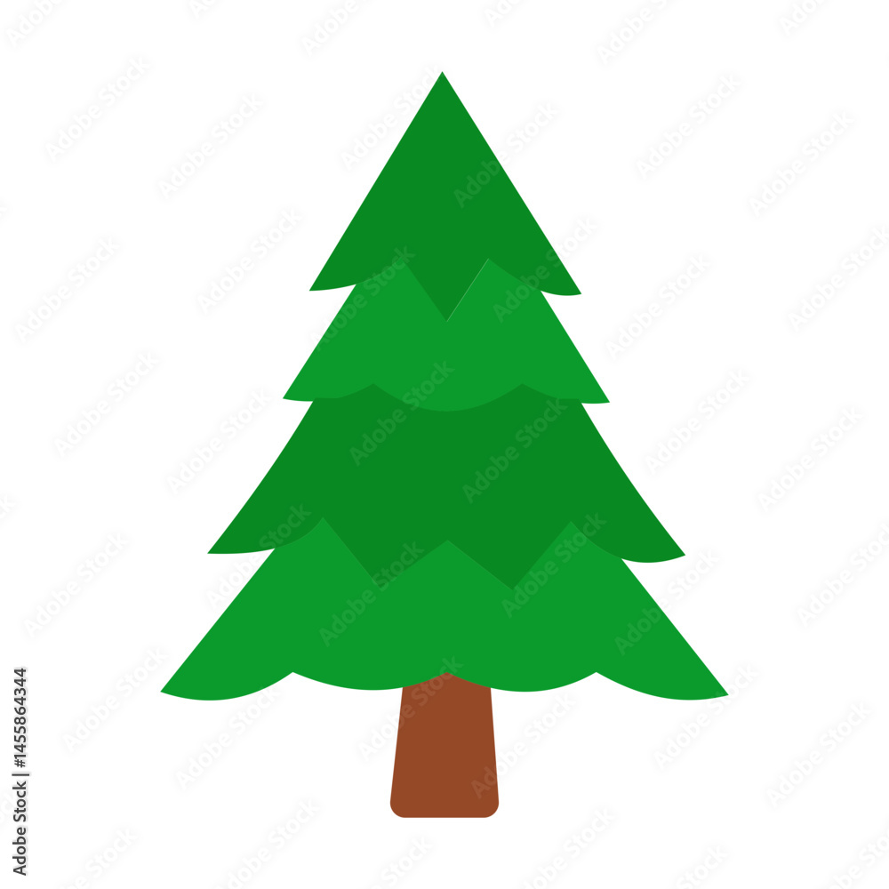 Obraz premium Pine Tree Vector Design Icon Style