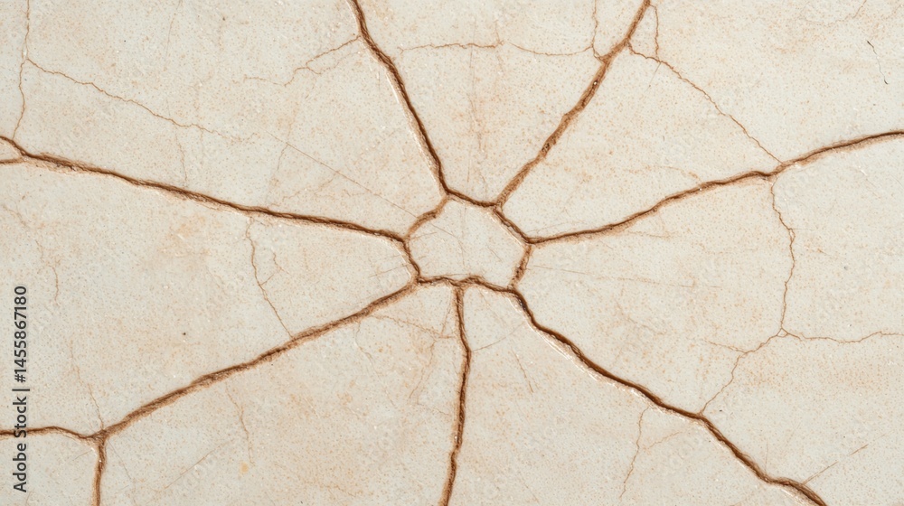 Obraz premium Cracked Beige Wall