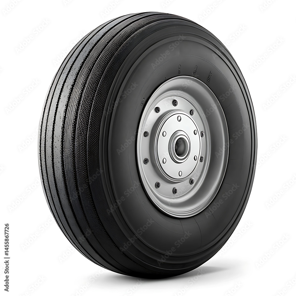 Obraz premium High-Quality Aircraft Tire Durable, Reliable Aviation Wheel