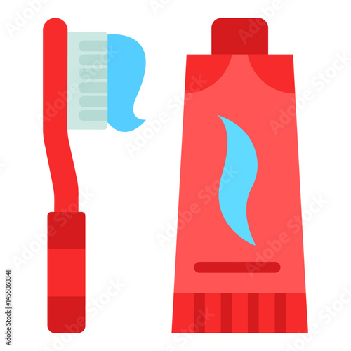 Toothbrush Vector Design Icon Style