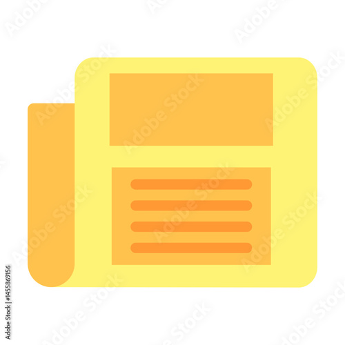 News Banner Vector Design Icon Style