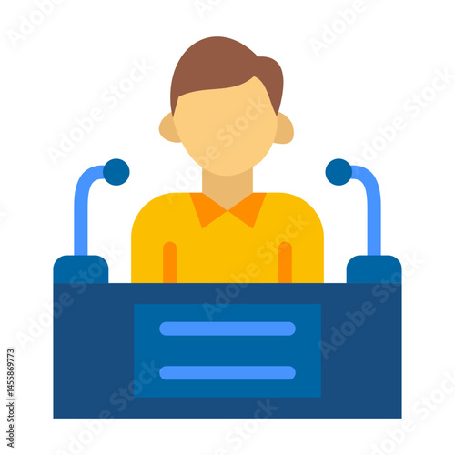 Press Conference Vector Design Icon Style