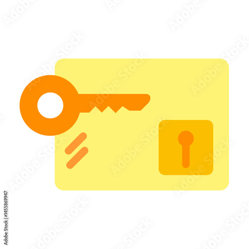 Keycard Vector Design Icon Style