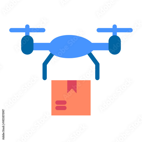 Drone Delivery Vector Design Icon Style