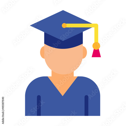 Male Graduate Vector Design Icon Style