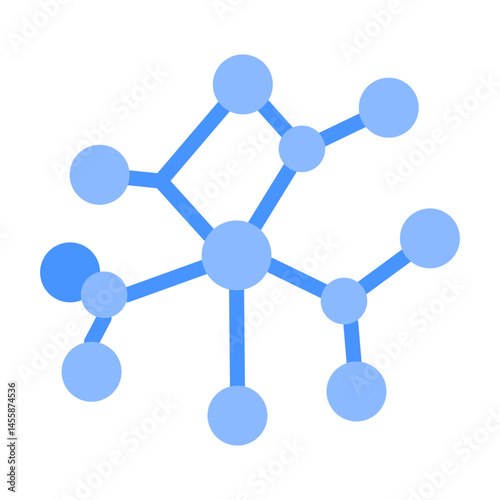 Molecule Vector Design Icon Style