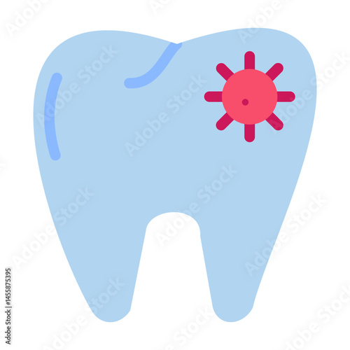 Tooth Infection Vector Design Icon Style