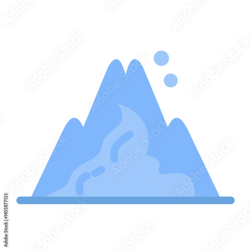Snow Avalanche Vector Design Icon Style