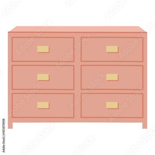 Wooden Sideboard Vector