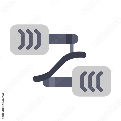 Pedals Vector Design Icon Style