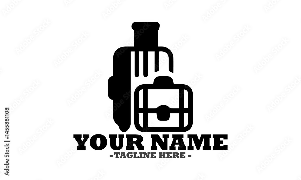 Luggages vector icon, luggages illustration vector design and logo luggages art Luggages vector icon, luggages illustration vector design and logo luggages art