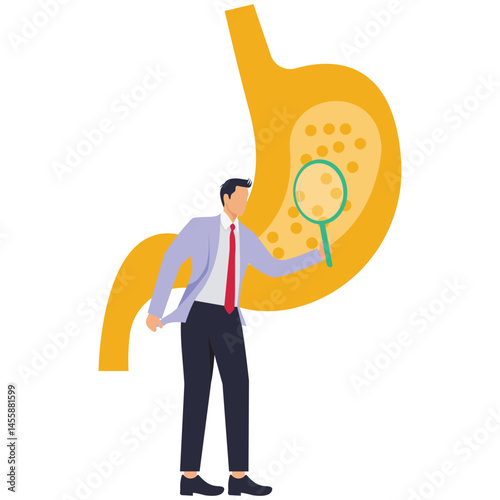 Stomach heartburn male Magnifying Glass