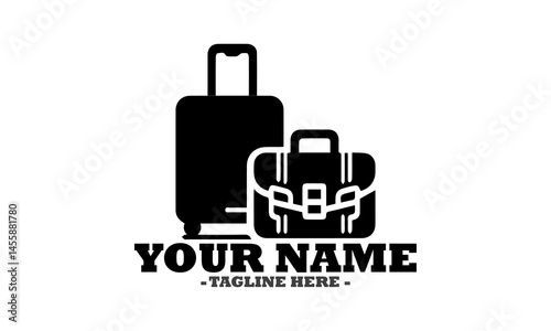 Luggages vector icon, luggages illustration vector design and logo luggages art