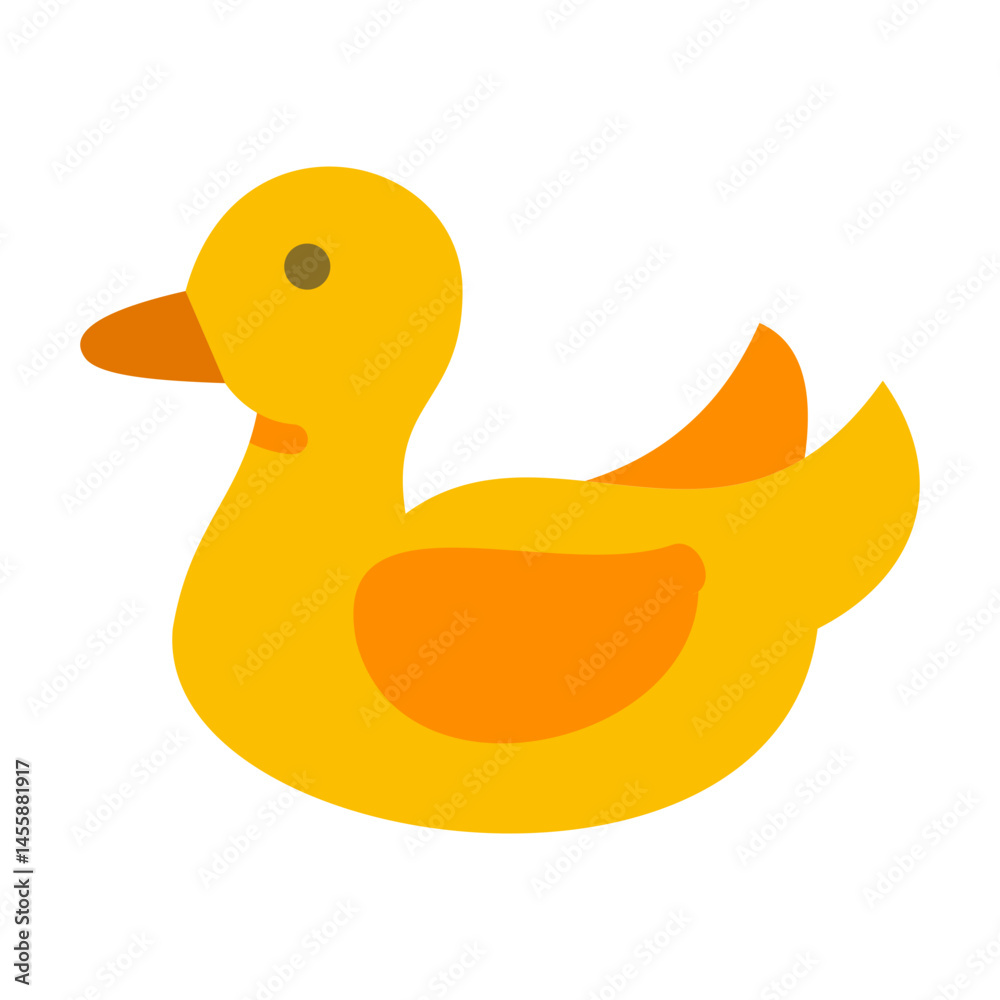 Duck Toy Vector Design Icon Style Duck Toy Vector Design Icon Style