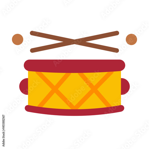 Drum Vector Design Icon Style