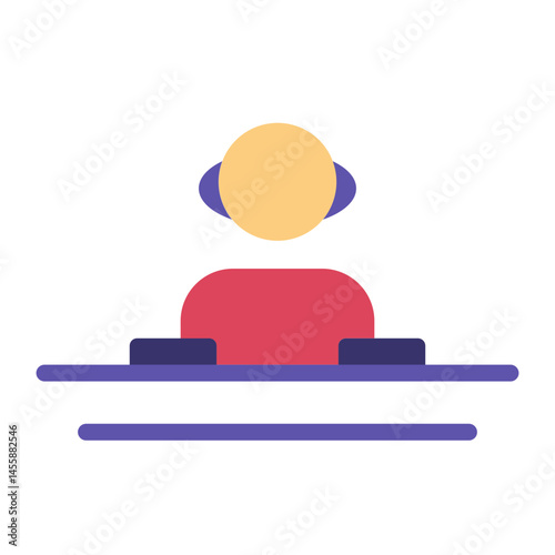 DJ Vector Design Icon Style