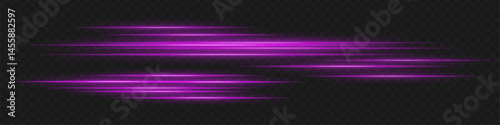 Purple light trails with offset layers express acceleration, urgency, and aggressive energy often seen in action-style digital visuals.