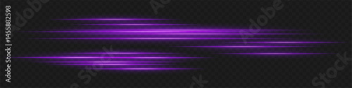 Purple light trails with offset layers express acceleration, urgency, and aggressive energy often seen in action-style digital visuals.