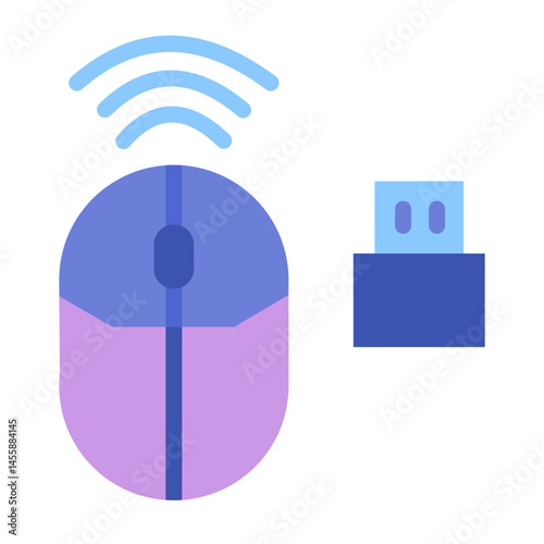 Wireless Mouse Vector Design Icon Style photo