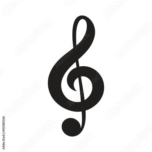 treble clef vector