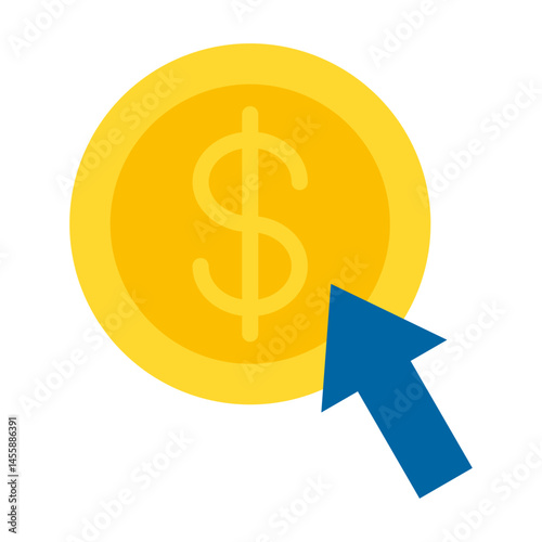 Pay Per Click Vector Design Icon Style