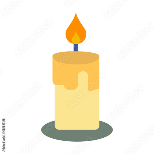 Candle Vector Design Icon Style