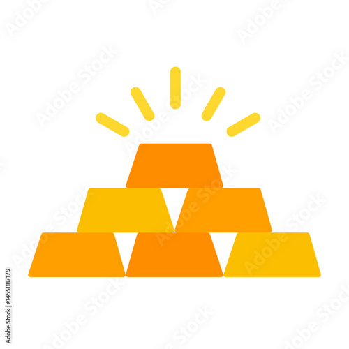 Ingots Vector Design Icon Style
